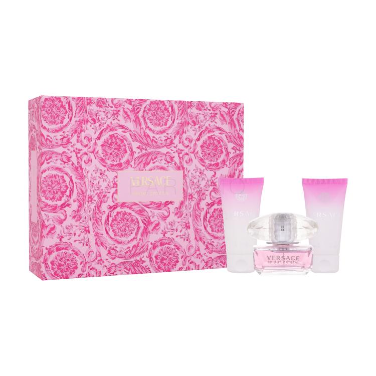Versace Bright Crystal Geschenkset Eau de Toilette 50ml + Körpermilch 50 ml + Duschgel 50 ml