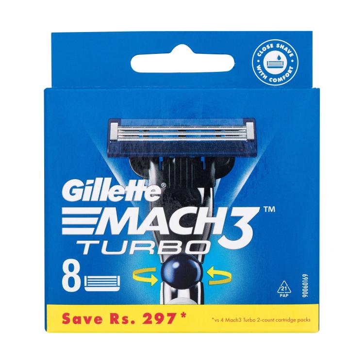 Gillette Mach3 Turbo Ersatzklinge für Herren Set