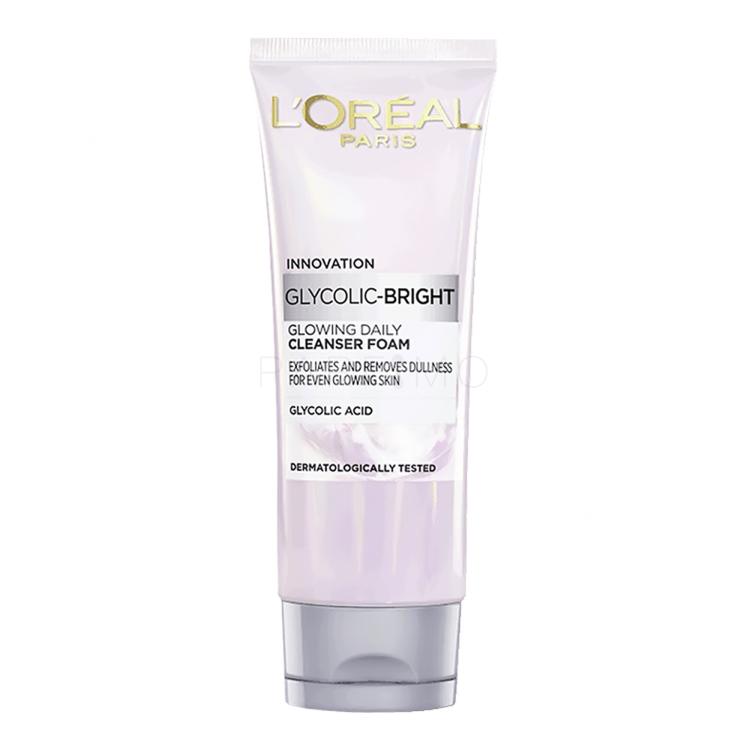 L&#039;Oréal Paris Glycolic-Bright Glowing Daily Cleanser Foam Reinigungsschaum für Frauen 100 ml