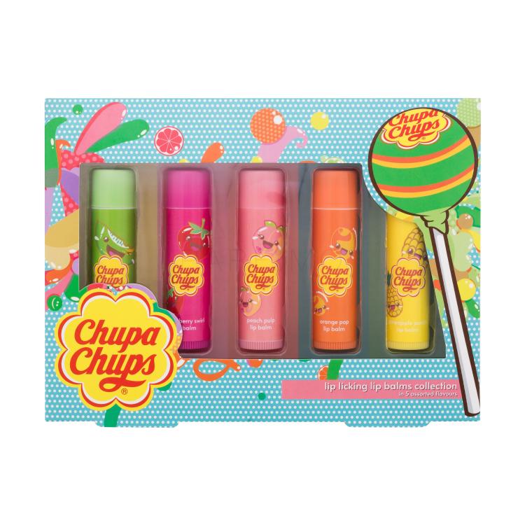 Chupa Chups Lip Balm Lip Licking Collection Geschenkset Lippenbalsam 5 x 4 g
