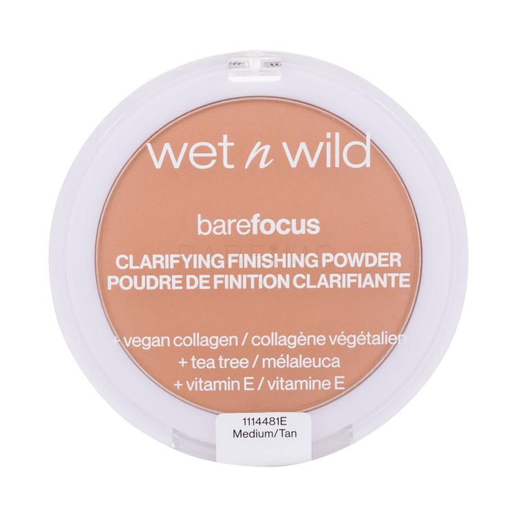 Wet n Wild Bare Focus Clarifying Finishing Powder Puder für Frauen 6 g Farbton  Medium-Tan