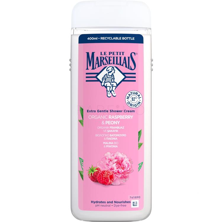 Le Petit Marseillais Extra Gentle Shower Cream Organic Raspberry &amp; Peony Duschcreme 400 ml