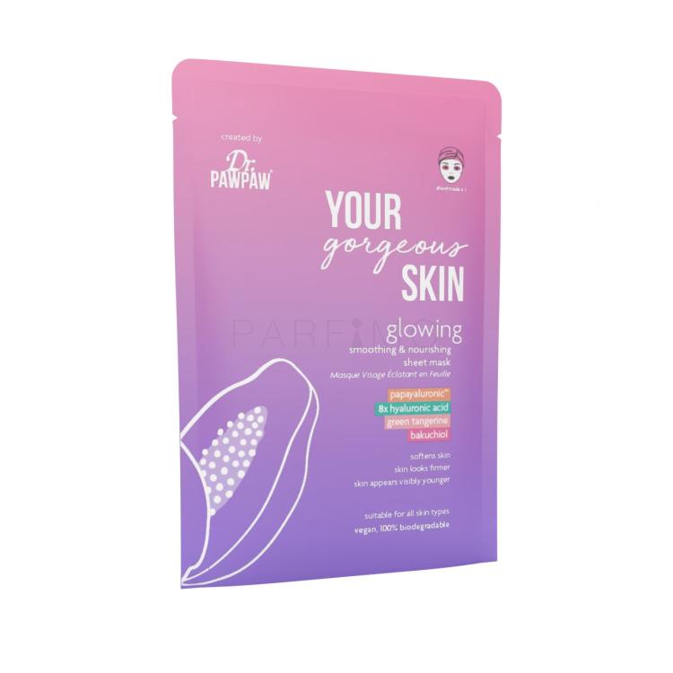 Dr. PAWPAW Your Gorgeous Skin Glowing Sheet Mask Gesichtsmaske für Frauen 25 ml