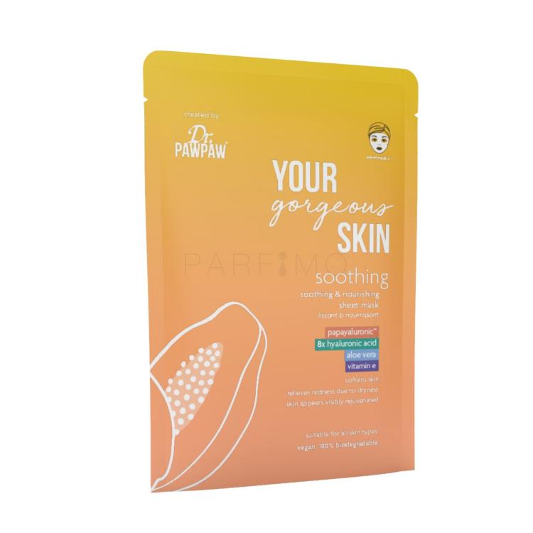 Dr. PAWPAW Your Gorgeous Skin Soothing Sheet Mask Gesichtsmaske für Frauen 25 ml
