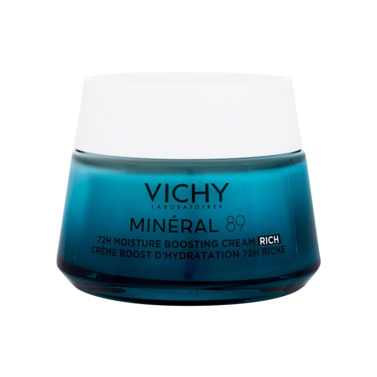 Vichy Minéral 89 72H Moisture Boosting Cream Rich Tagescreme für Frauen 50 ml