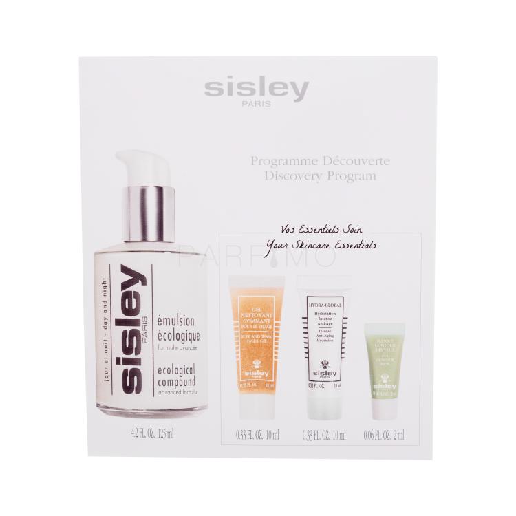 Sisley Ecological Compound Day And Night Discovery Program Geschenkset Tages- und Nachtemulsion Ecological Compound 125 ml + exfolierendes Gel Buff And Wash Facial Gel 10 ml + Gesichtscreme Hydra-Global Intense Anti-Aging Hydration 10 ml + Augenmaske Eye Contour Mask 2 ml