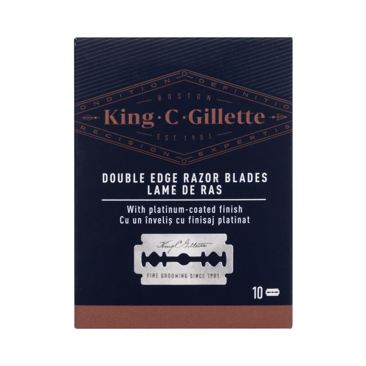 Gillette King C. Double Edge Safety Razor Blades Ersatzklinge für Herren Set