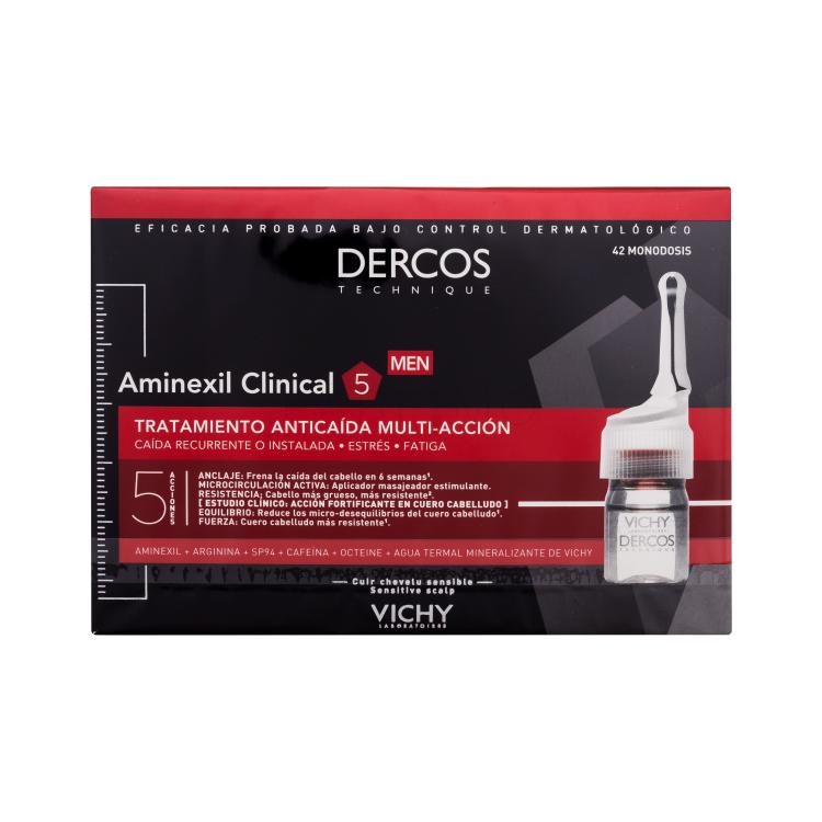 Vichy Dercos Aminexil Clinical 5 Mittel gegen Haarausfall für Herren 42x6 ml
