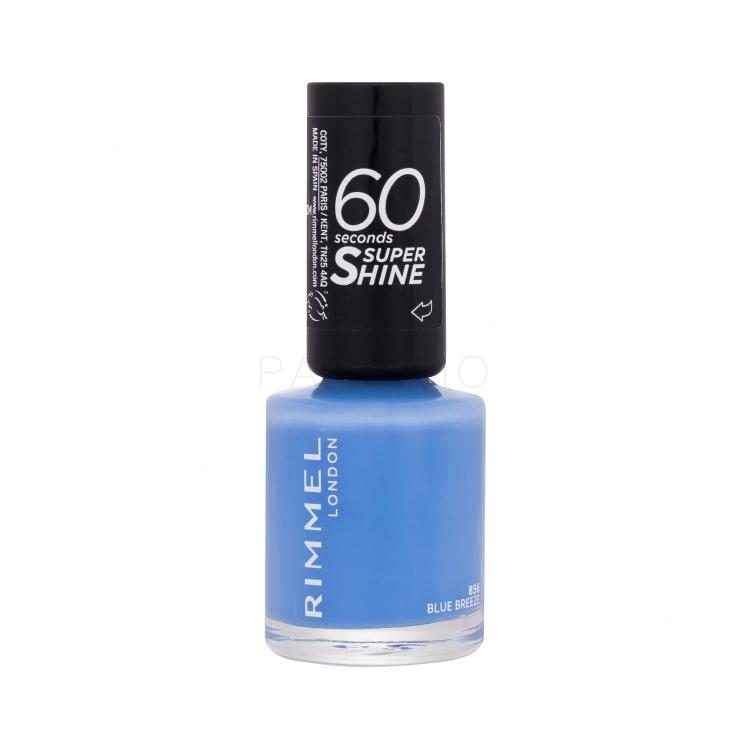 Rimmel London 60 Seconds Super Shine Nagellack für Frauen 8 ml Farbton  856 Blue Breeze