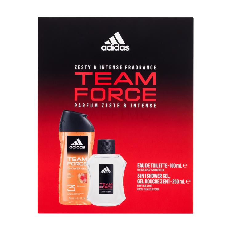 Adidas Team Force Geschenkset Eau de Toilette 100 ml + Duschgel 250 ml