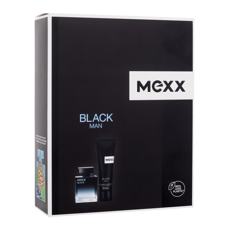 Mexx Black Man Geschenkset Eau de Toilette 30 ml + Duschgel 50 ml