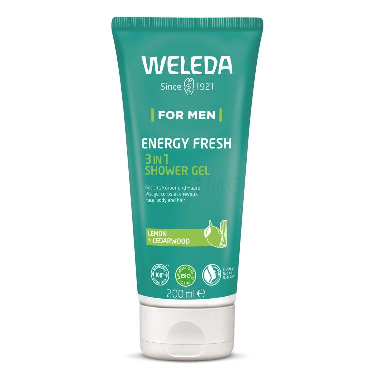 Weleda For Men Energy Fresh 3in1 Duschgel für Herren 200 ml