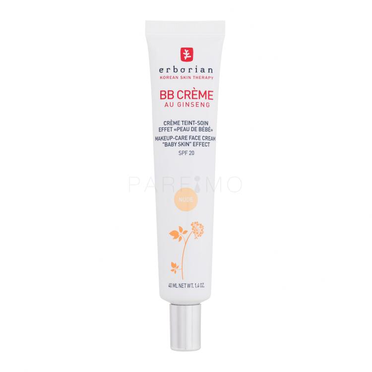 Erborian BB Crème Makeup-Care Face Cream SPF20 BB Creme für Frauen 40 ml Farbton  Nude