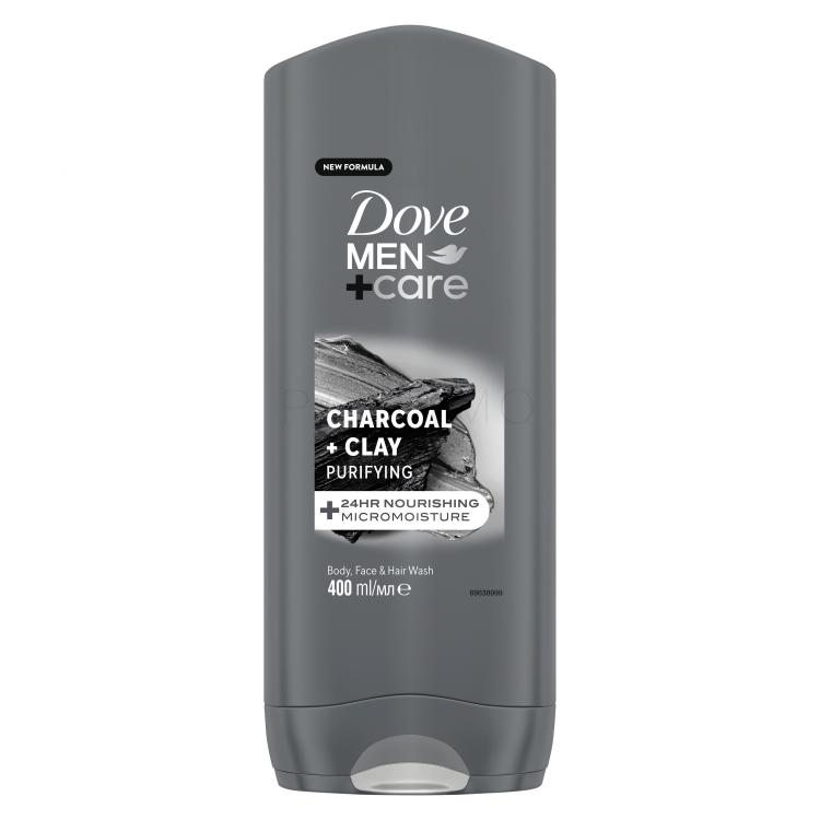 Dove Men + Care Charcoal + Clay Duschgel für Herren 400 ml