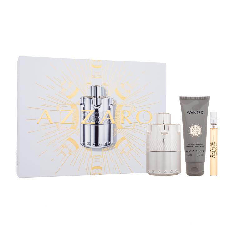 Azzaro Wanted Geschenkset Eau de Parfum 100 ml + Eau de Parfum 10 ml + Duschgel 75 ml