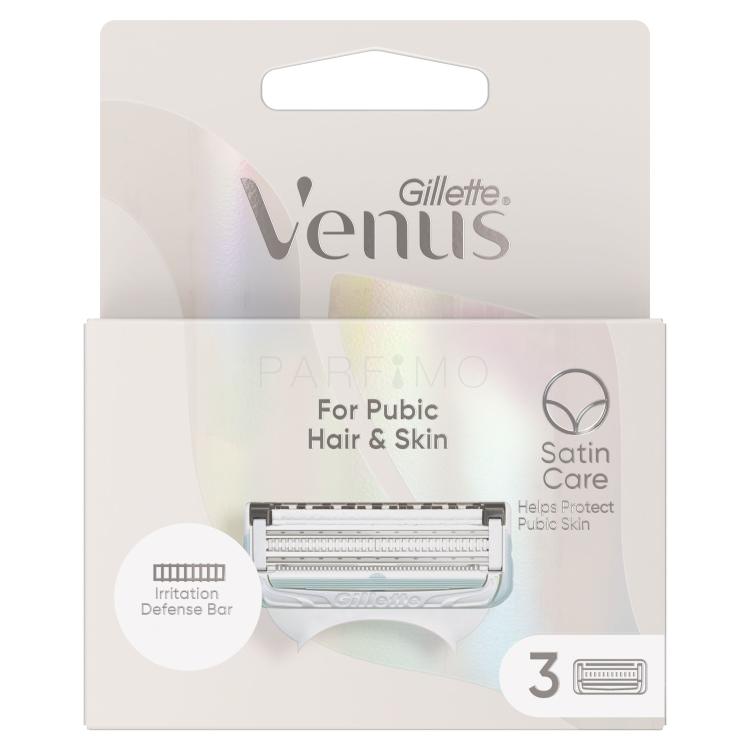 Gillette Venus Satin Care For Pubic Hair &amp; Skin Ersatzklinge für Frauen Set