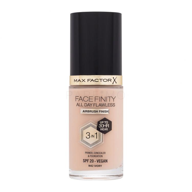 Max Factor Facefinity All Day Flawless SPF20 Foundation für Frauen 30 ml Farbton  N42 Ivory
