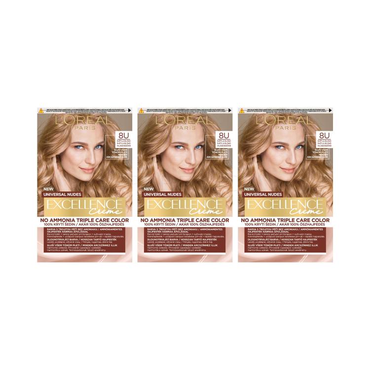 Set Haarfarbe L&#039;Oréal Paris Excellence Creme Triple Protection