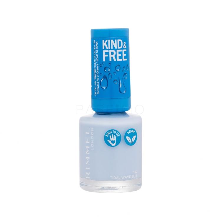 Rimmel London Kind &amp; Free Nagellack für Frauen 8 ml Farbton  152 Tidal Wave Blue