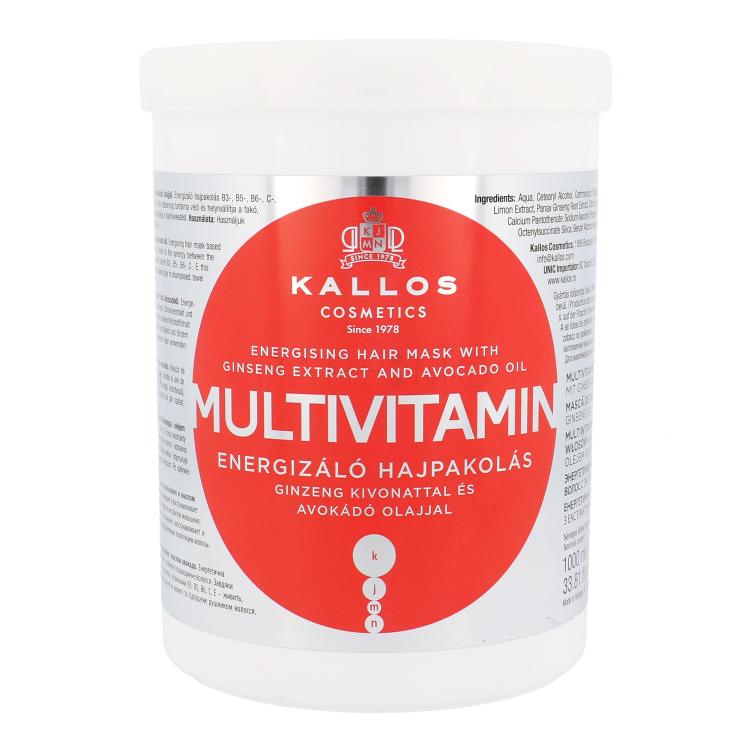 Kallos Cosmetics Multivitamin Haarmaske für Frauen 1000 ml