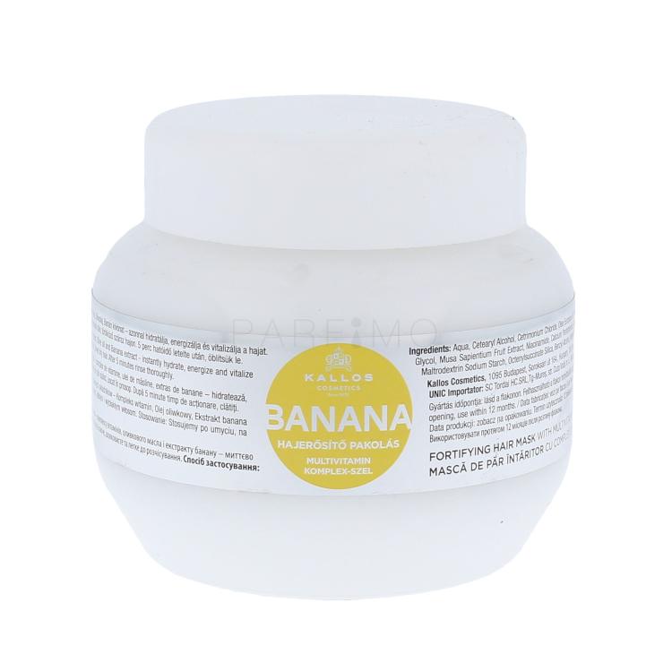 Kallos Cosmetics Banana Haarmaske für Frauen 275 ml