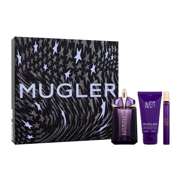 Mugler Alien Geschenkset Eau de Parfum 60 ml + Körperlotion 50 ml + Eau de Parfum 10 ml