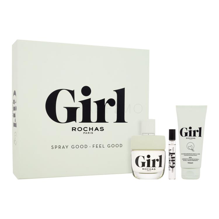 Rochas Girl Geschenkset Eau de Toilette 100 ml + Körperbalsam 100 ml + Eau de Toilette 7,5 ml