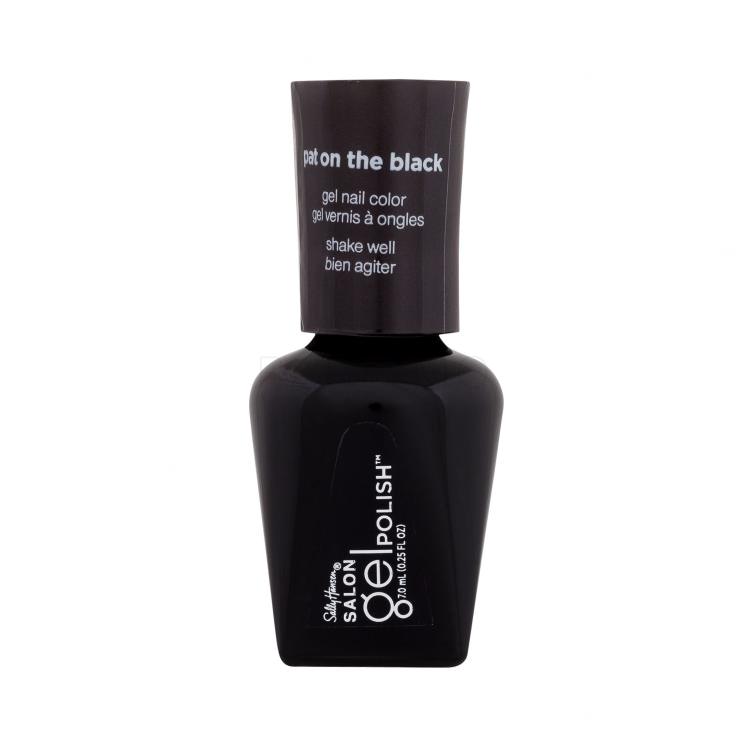 Sally Hansen Salon Gel Polish Gel Nail Color Nagellack für Frauen 7 ml Farbton  260 Pat On The Black