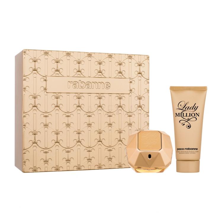 Paco Rabanne Lady Million SET1 Geschenkset Eau de Parfum 80 ml + Körperlotion 100 ml + Dose