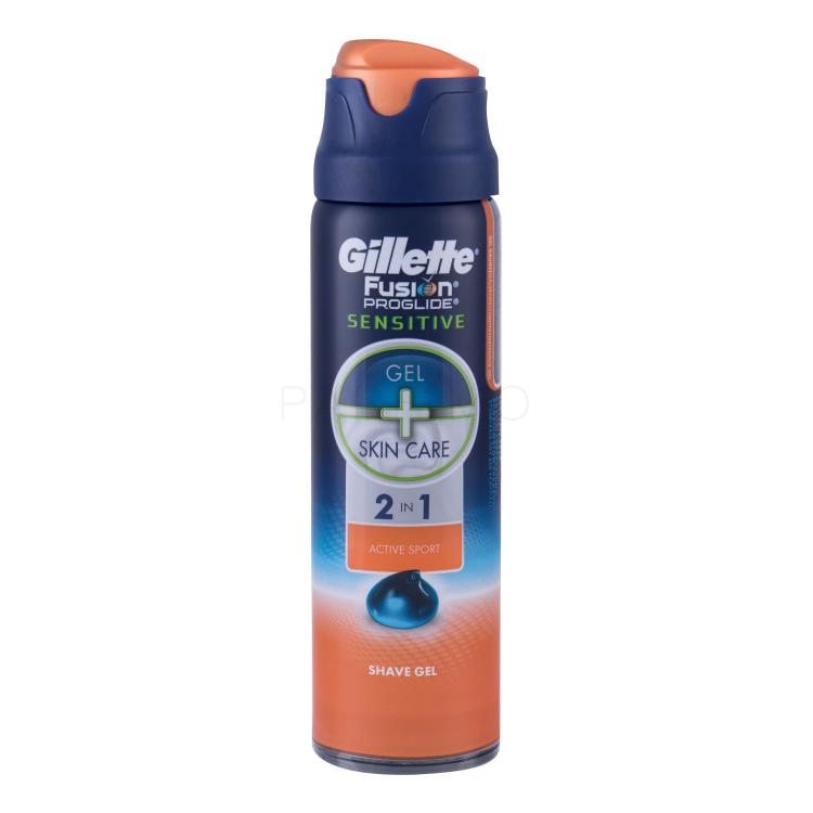 Gillette Fusion Proglide Sensitive 2in1 Active Sport Rasiergel für Herren 170 ml