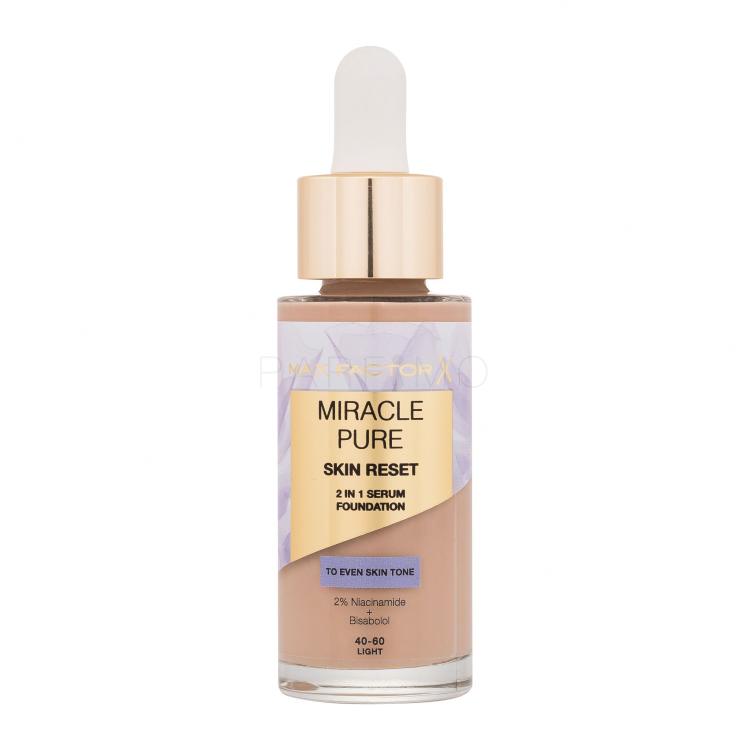 Max Factor Miracle Pure Skin Reset 2in1 Serum Foundation Foundation für Frauen 30 ml Farbton  40-60 Light
