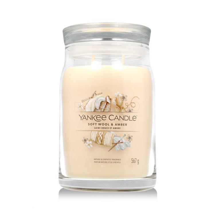 Yankee Candle Signature Soft Wool &amp; Amber Duftkerze 567 g