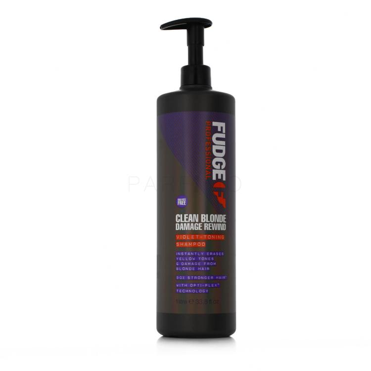 Fudge Professional Clean Blonde Damage Rewind Violet-Toning Shampoo Shampoo 1000 ml