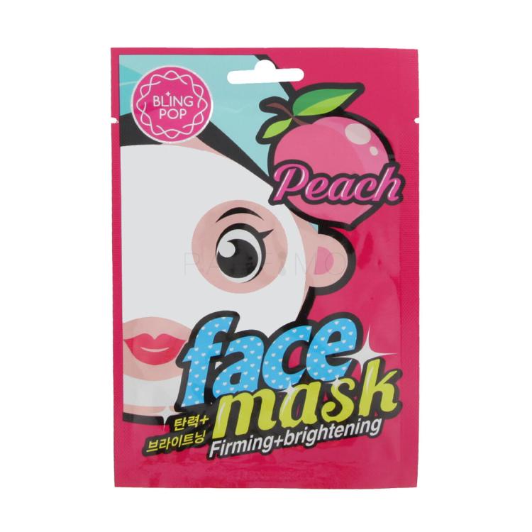 Bling Pop Face Mask Peach Firming + Brightening Gesichtsmaske 20 ml