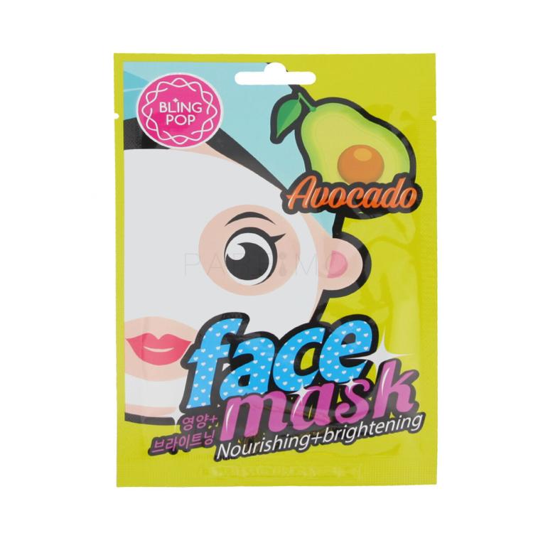 Bling Pop Face Mask Avocado Nourishing + Brightening Gesichtsmaske 20 ml