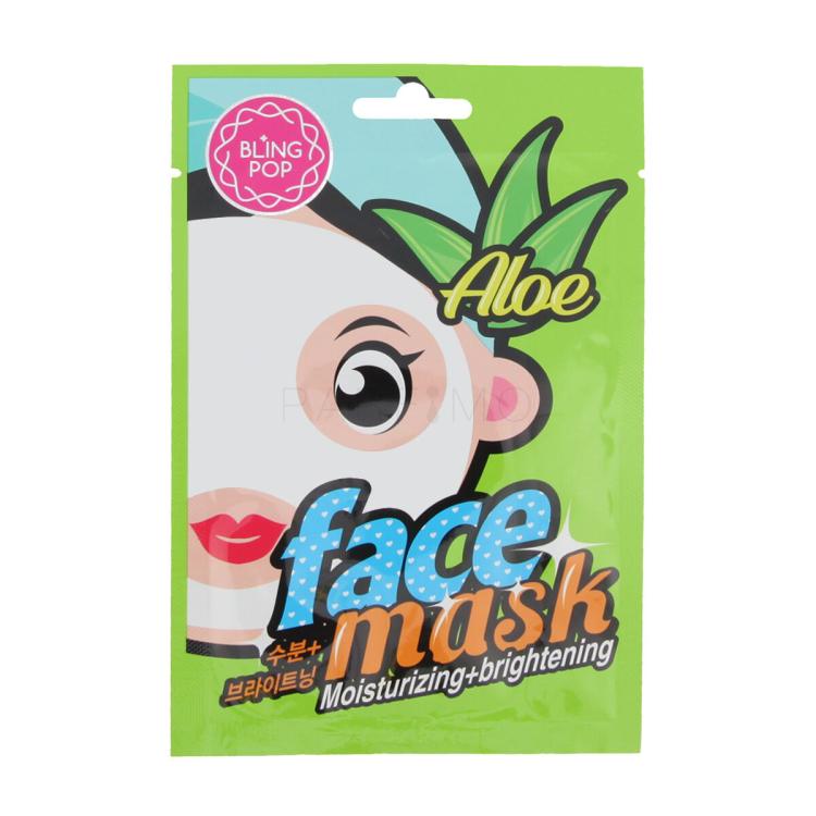 Bling Pop Face Mask Aloe Moisturizing + Brightening Gesichtsmaske 20 ml