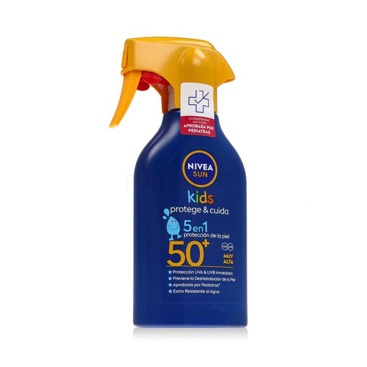 Nivea Sun Kids Protect &amp; Care Sun Spray 5 in 1 SPF50+ Sonnenschutz für Kinder 270 ml