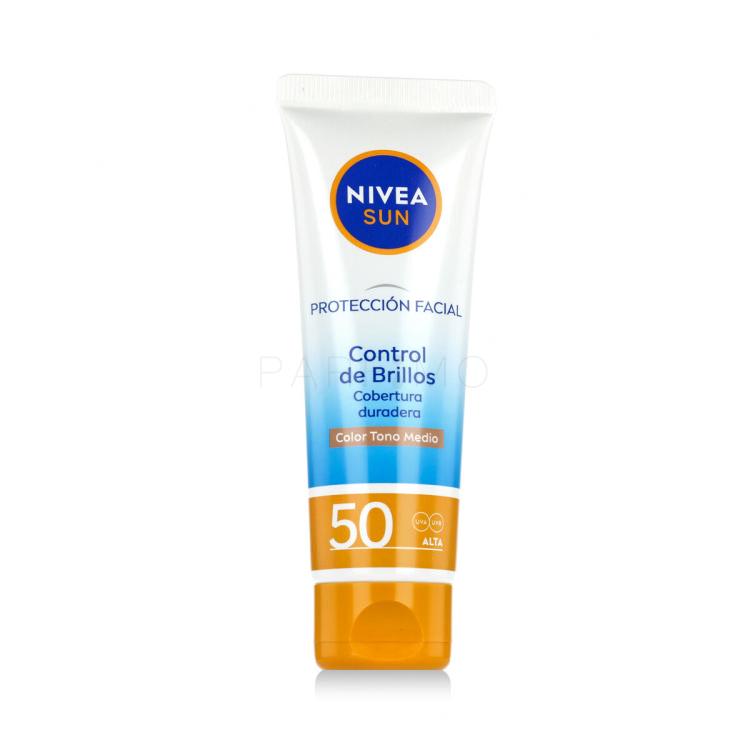 Nivea Sun UV Face Shine Control BB SPF50 Sonnenschutz fürs Gesicht für Frauen 50 ml Farbton  Medium