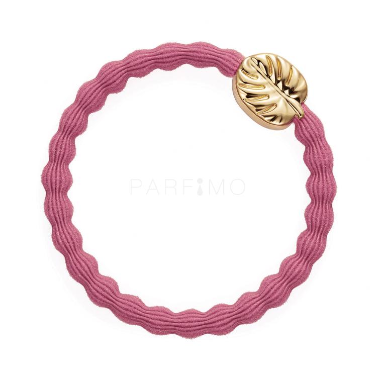 By Eloise London Gold Palm Leaf Haargummi für Frauen 1 St. Farbton  Neon Peach