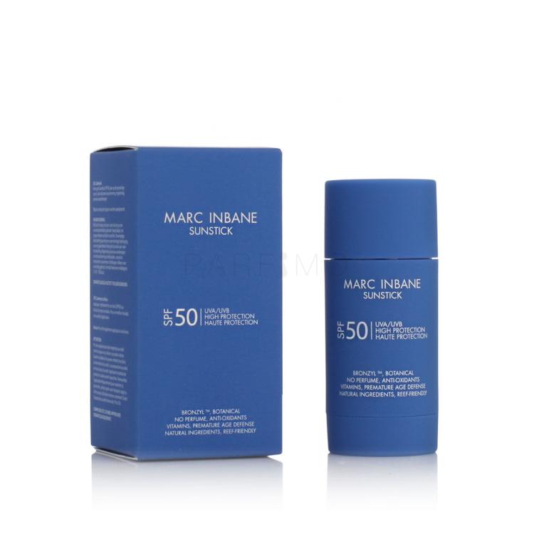 Marc Inbane Sunstick SPF50 Sonnenschutz fürs Gesicht 15 g Farbton  modrá