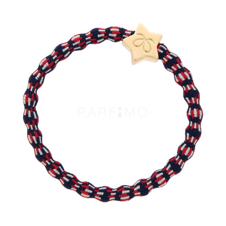 By Eloise London Gold Star Haargummi für Frauen 1 St. Farbton  Red White and Blue
