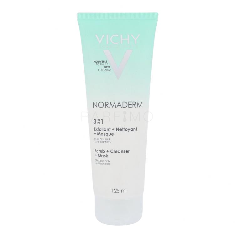 Vichy Normaderm 3in1 Scrub + Cleanser + Mask Peeling für Frauen 125 ml