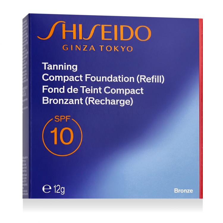 Shiseido Sun Protection Tanning Compact Foundation SPF10 Foundation für Frauen Nachfüllung 12 g Farbton  Bronze