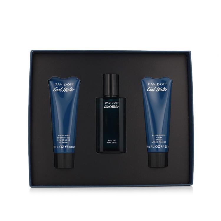 Davidoff Cool Water Geschenkset Eau de Toilette 40 ml + Duschgel 50 ml + After Shave Balm 50 ml