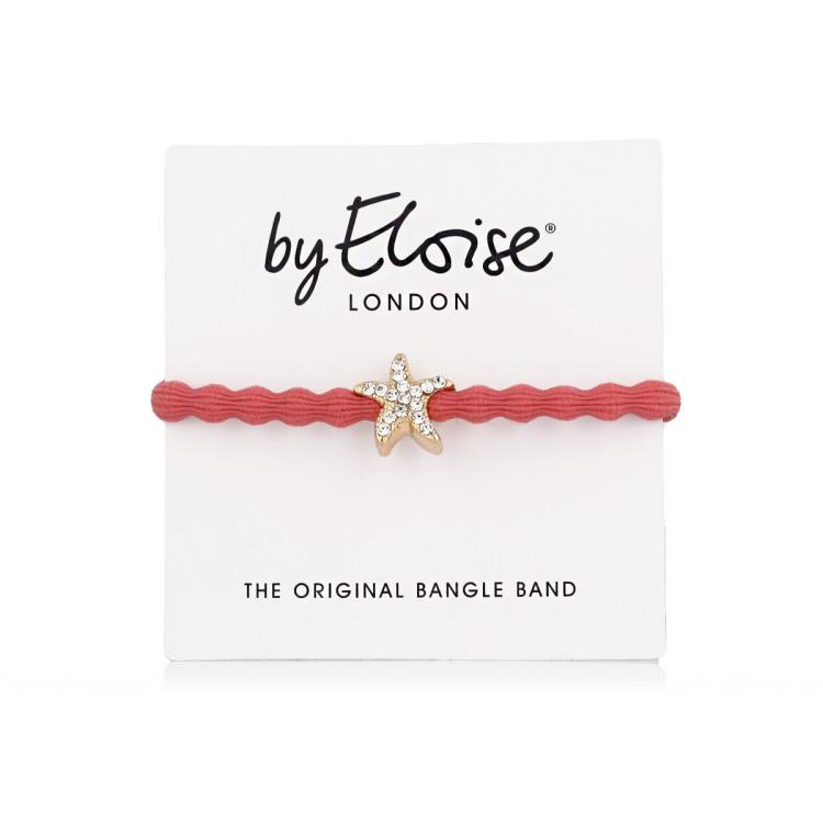 By Eloise London Bling Charms Starfish Haargummi für Frauen 1 St. Farbton  Coral