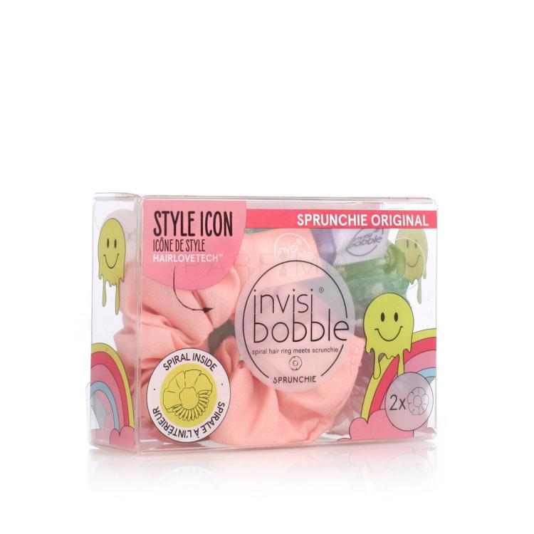 Invisibobble Sprunchie Retro Dreamin&#039; Haargummi für Frauen 2 St. Farbton  Hue-Man Love