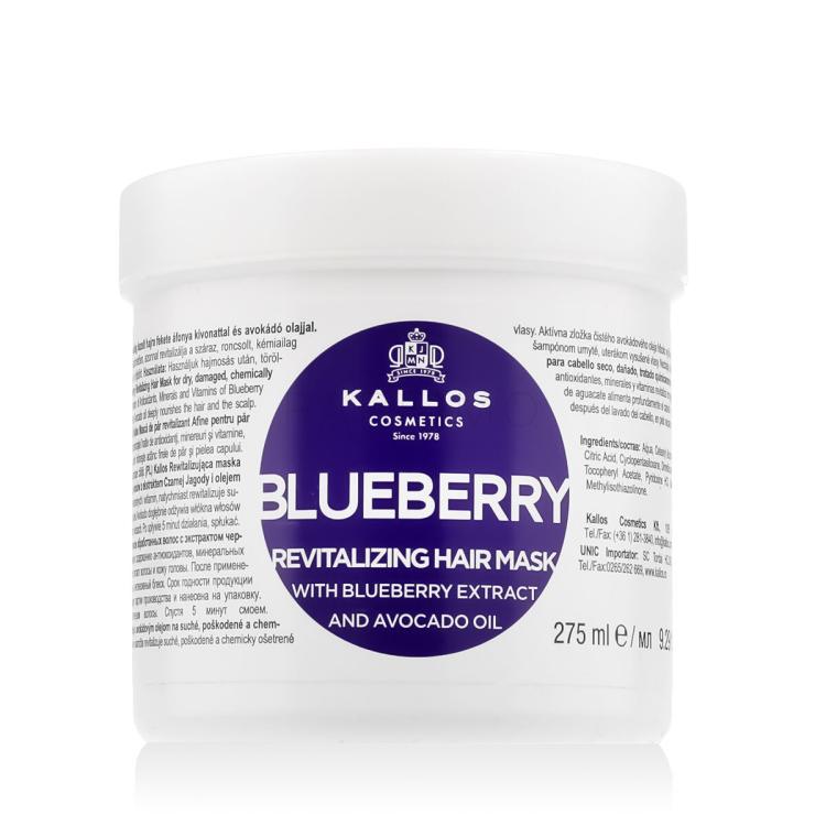 Kallos Cosmetics Blueberry Haarmaske für Frauen 275 ml
