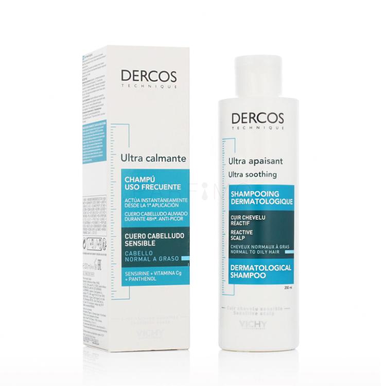 Vichy Dercos Ultra Soothing Dermatological Shampoo Normal to Oily Hair Shampoo 200 ml