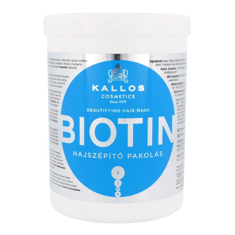 Kallos Cosmetics Biotin Haarmaske für Frauen 1000 ml