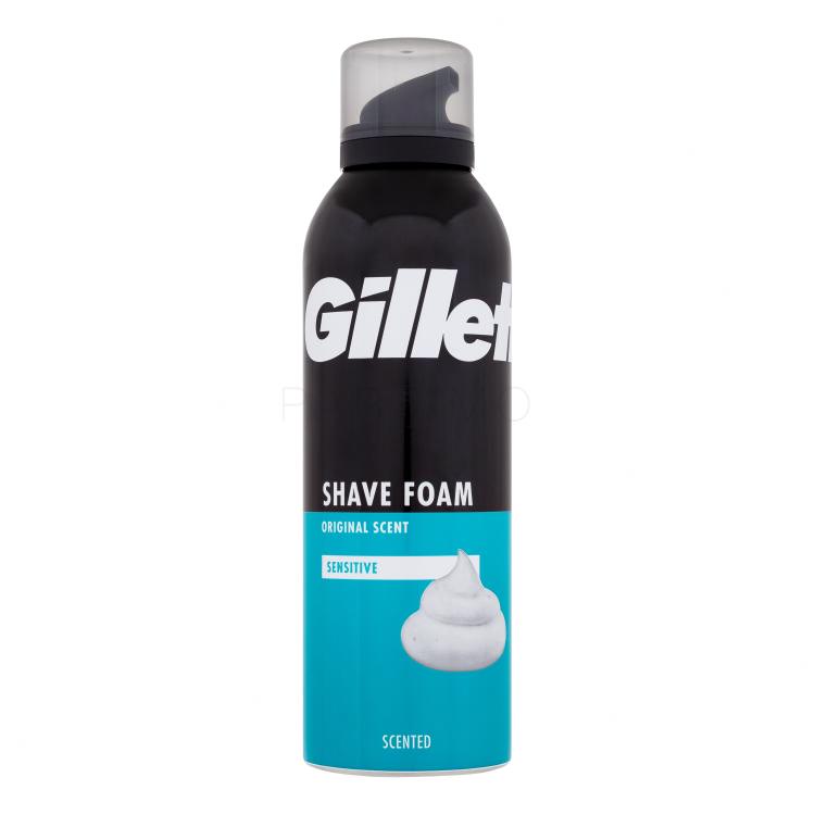 Gillette Shave Foam Original Scent Sensitive Rasierschaum für Herren 200 ml